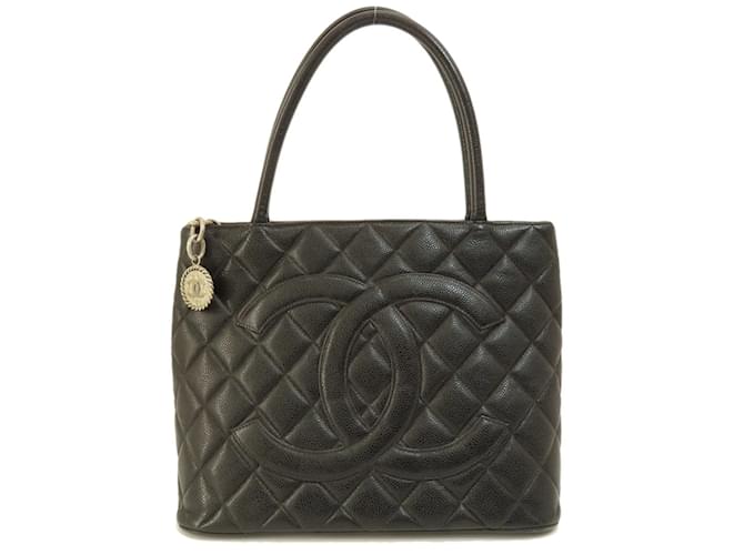 Borsa tote Chanel Reissue in pelle caviar Nero  ref.1490189