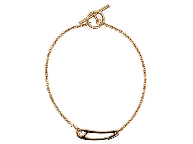 Bracelet Chaine d'Ancre Punk d'Hermès Or rose  ref.1490276