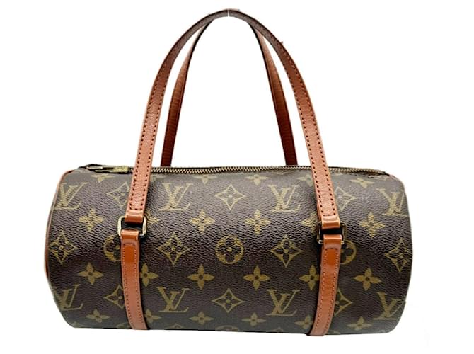 Louis Vuitton Papillon 26 Monogram Handbag Brown Patent leather  ref.1490340