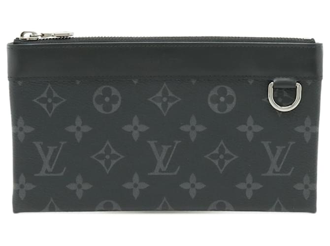 Louis Vuitton M44323 Women's Clutch Bag Brown Black Monogram Cloth  ref.1490519