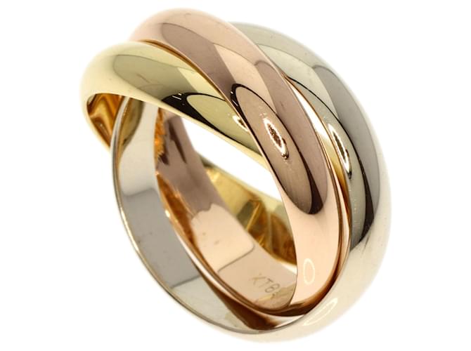 Cartier Trinity #50 Ring White gold Yellow gold  ref.1490699