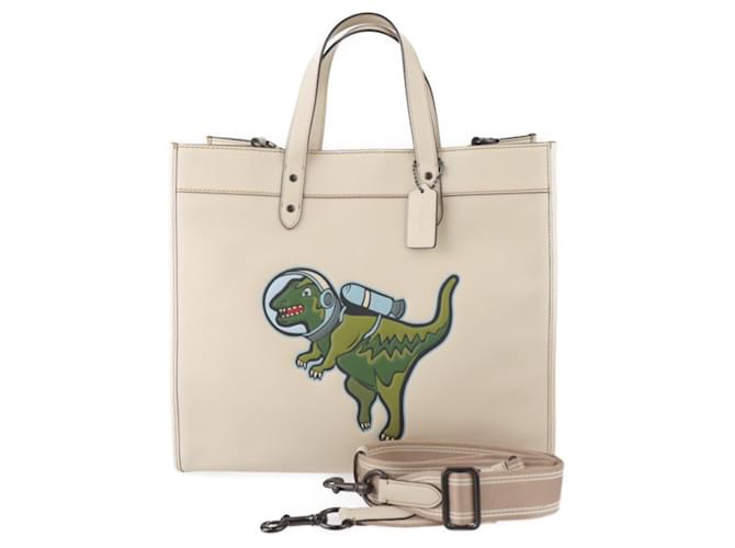 Sac de terrain COACH Field Tote 40 Lexy Space Beige  ref.1490881