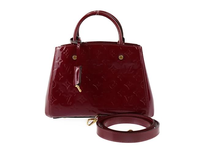 Bolsa Montaigne BB Louis Vuitton Rosa Couro envernizado  ref.1490890