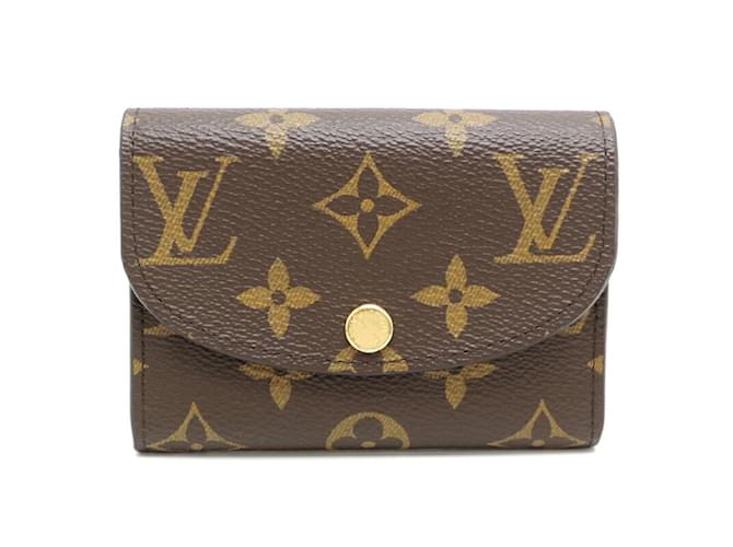 Portefeuille Rosalie de Louis Vuitton Cuir vernis Rose Damier ebène  ref.1490975