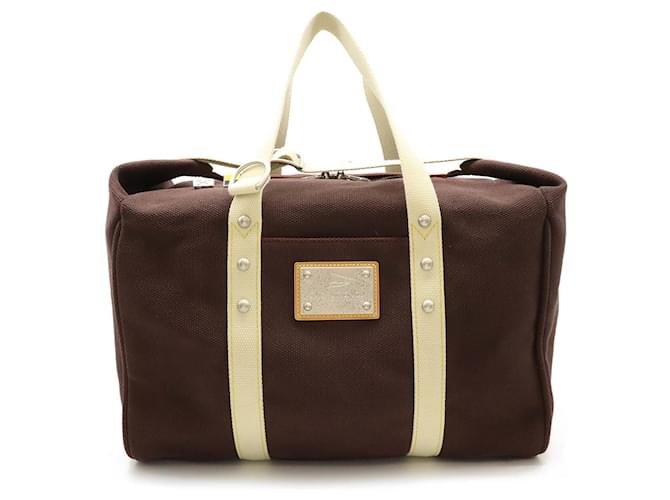 Sac de week-end Boston Antigua Louis Vuitton Toile Marron Marron foncé  ref.1491142