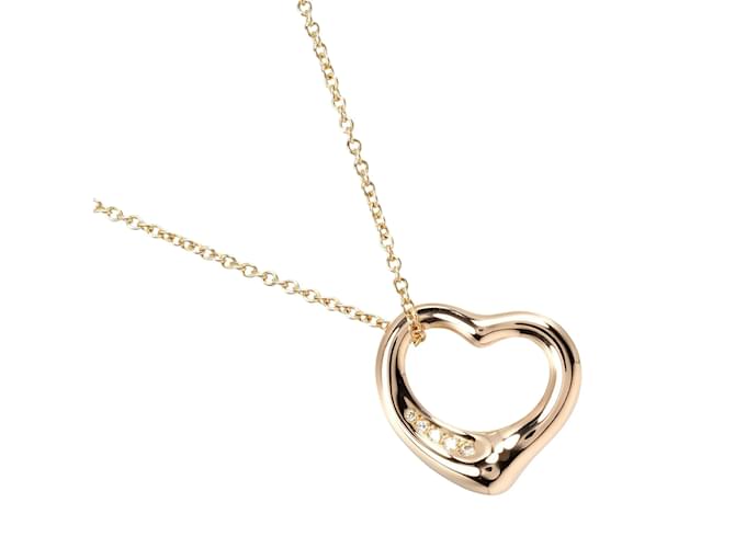 Tiffany & Co. Pink Gold Heart Necklace Golden  ref.1491257