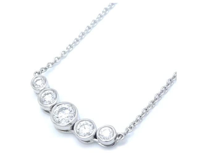 Tiffany & Co Collier Jazz Tiffany en platine avec diamant  ref.1491330