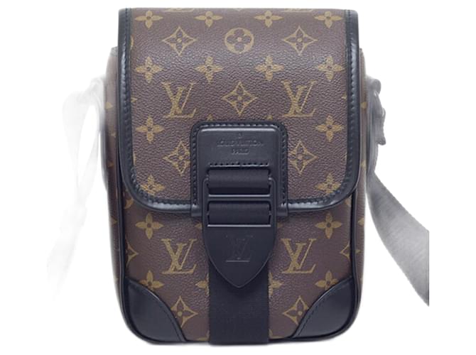 Louis Vuitton Archie M46442 Schultertasche Braun Leder Lackleder 