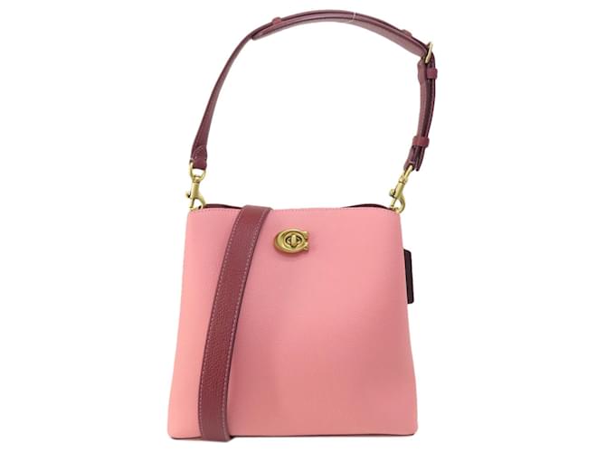 Sac à main en cuir Coach C3766 Rose  ref.1491381