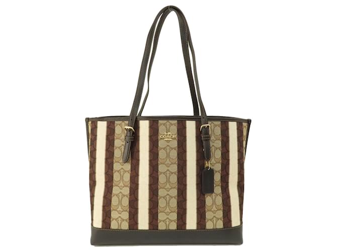 Coach C4088 Mori Tote Tasche Braun Leinwand  ref.1491393