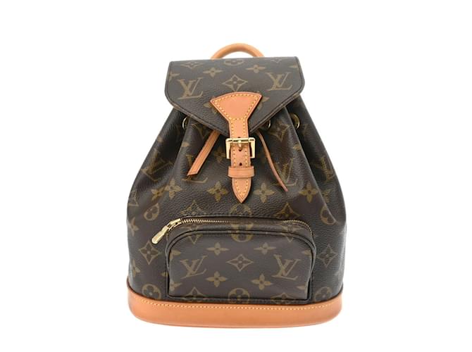 Louis Vuitton Monogram Montsouris Backpack Brown Patent leather  ref.1491502