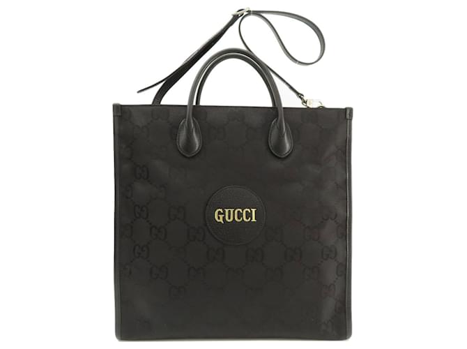 Gucci Off the Grid GG Pattern Tote Bag Black Cloth  ref.1491549