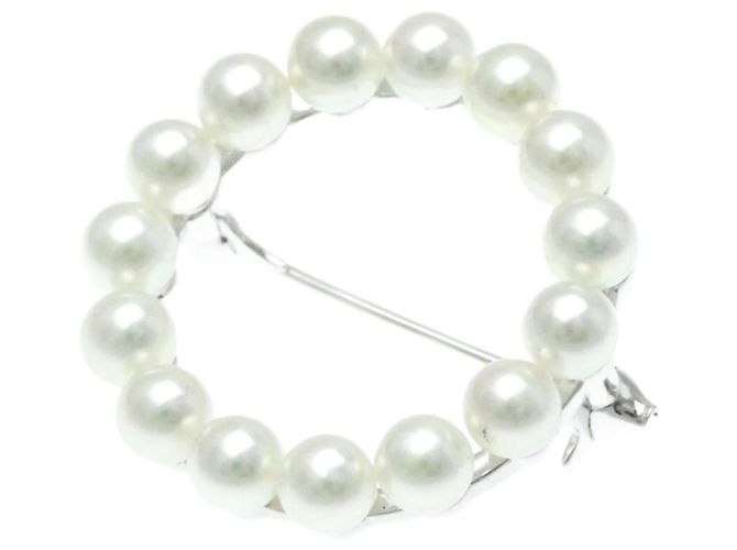 Spilla in Perla d'Argento Mikimoto