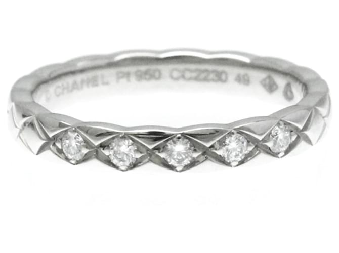 Chanel Coco Crush Ring Mini Model Silvery Platinum  ref.1491839