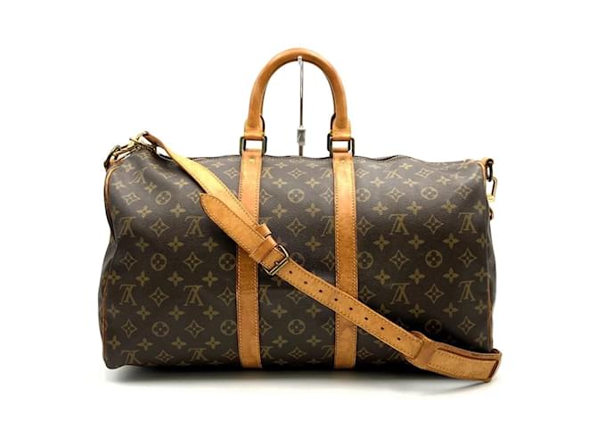 Boston Bag Monogram Keepall 45 Bandoulière Louis Vuitton Braun  