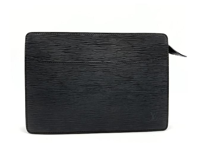 Pochette Homme Louis Vuitton M52522 Cuir Noir  ref.1491872