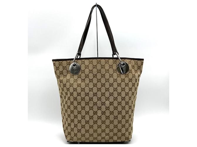 Sac fourre-tout en toile GG beige Gucci  ref.1491873