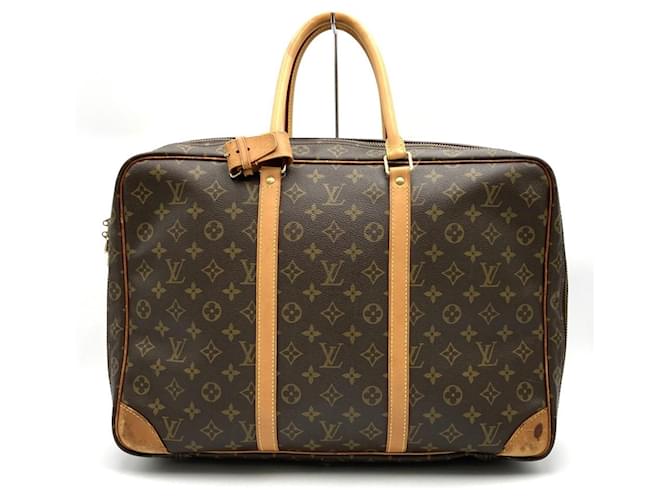 Bolsa Boston Monogram Sirius 45 M41408 da Louis Vuitton Marrom Plástico  ref.1491895