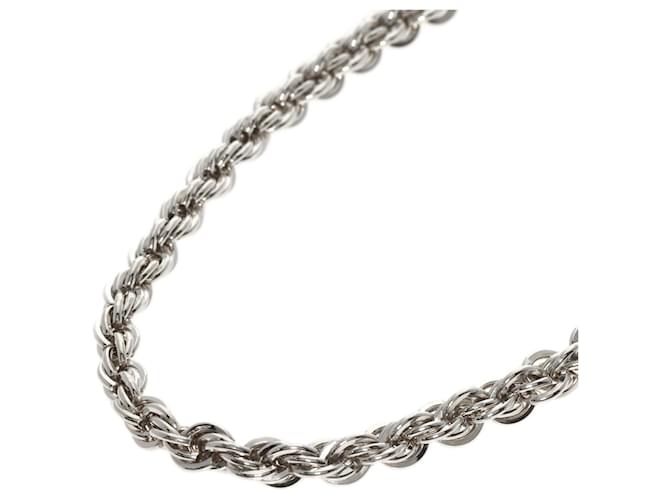 Tiffany & Co Collar de cuerda retorcida Tiffany Plata Plata  ref.1492014