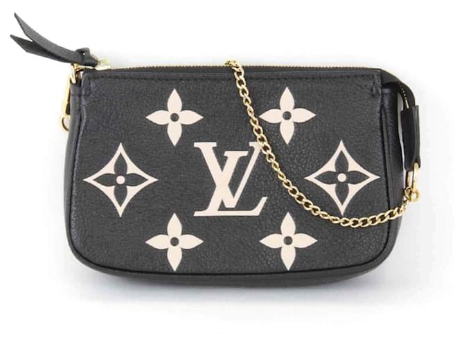 Louis Vuitton Pochette Accessoires Pouch Black Leather  ref.1492019