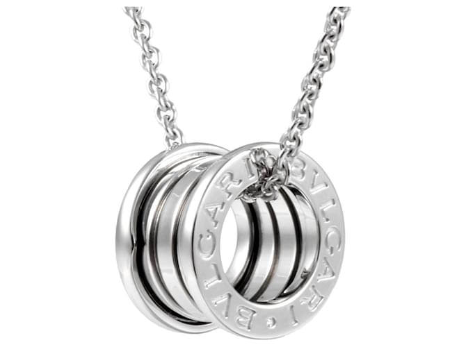 Bulgari Colar Pendente Bvlgari B.zero1 Ouro branco  ref.1492055