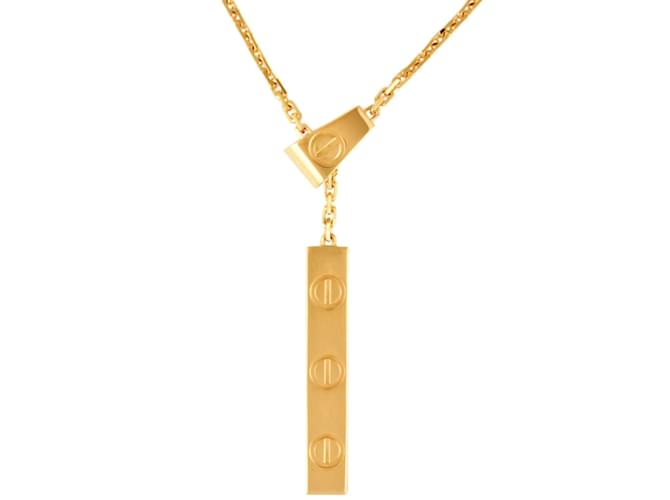 Collier en Y Cartier LOVE en or jaune 18K  ref.1492056