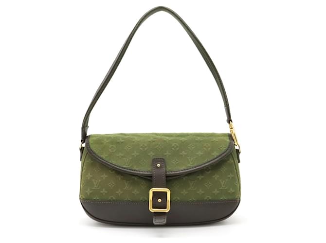 Bolsa de Ombro Marjorie Monograma Louis Vuitton Caqui Couro Lona  ref.1492298