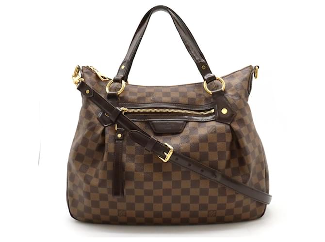 Evora Sac à main Louis Vuitton Damier Évora MM Plastique  ref.1492305