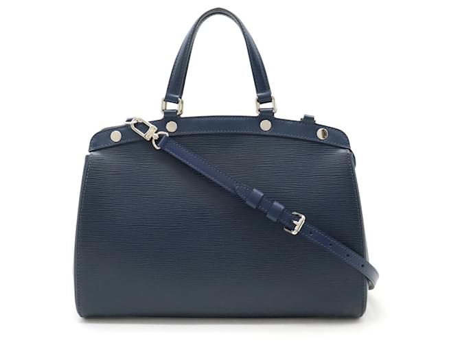 Louis Vuitton Epi B MM Handbag Tote Bag Blue Leather  ref.1492321