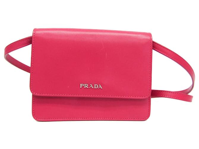 Borsa a spalla in pelle da donna Prada BT1031 in Peonia Rosa  ref.1492439