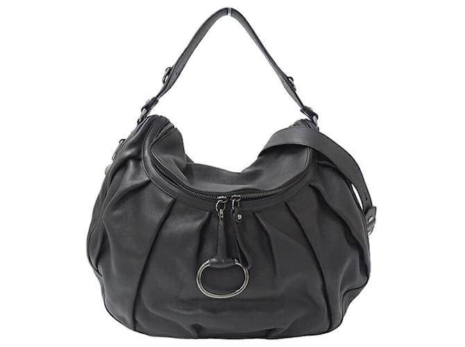 Gucci Black Leather Handbag  ref.1492441