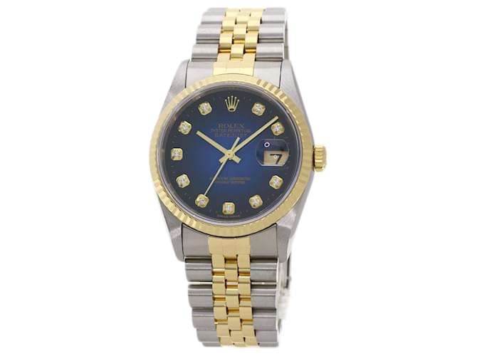 Orologio Rolex Datejust 16233G Diamante Blu Gradiente