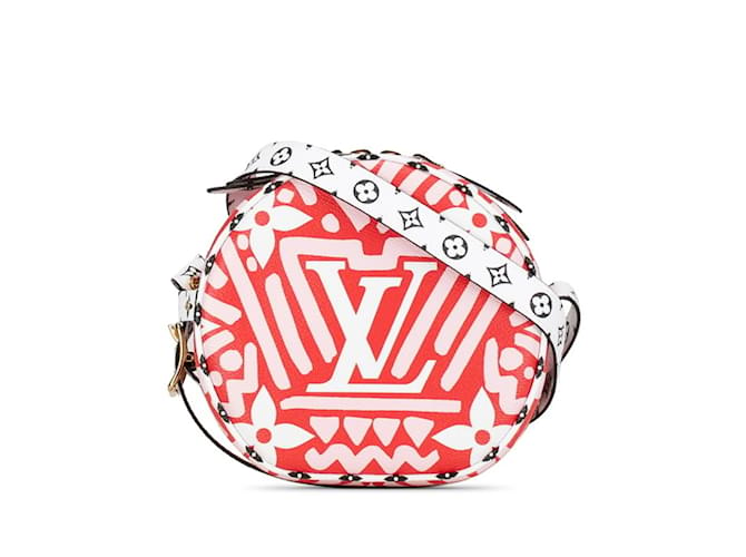 Bolso de Hombro Boite Chapeau Souple Monogram Giant Crafty Louis Vuitton Roja Multicolor Cuero Plástico  ref.1492968