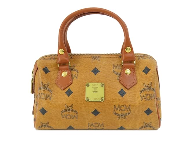 MCM Brown PVC Handbag Plastic  ref.1492977