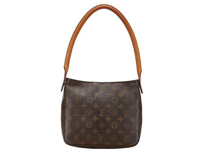 Louis Vuitton Monogram Looping MM Schultertasche Braun Leder  