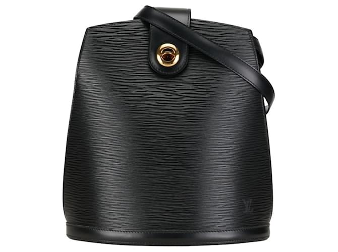 Bolso Cluny Epi Louis Vuitton Negro Cuero  ref.1493098