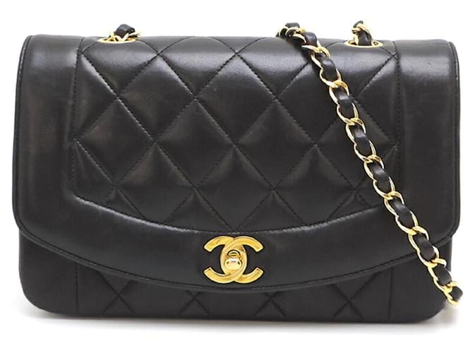 Sac à épaule Chanel Diana 22 Chain pour femmes Cuir Noir  ref.1493281