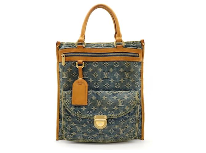 Louis Vuitton Monogram Denim Flat Shopper Tote Bag  ref.1493616