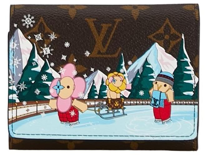 Louis Vuitton Monogram Vivienne Portefeuille Victorine Bi-fold Wallet Brown Multiple colors Leather Plastic  ref.1493627