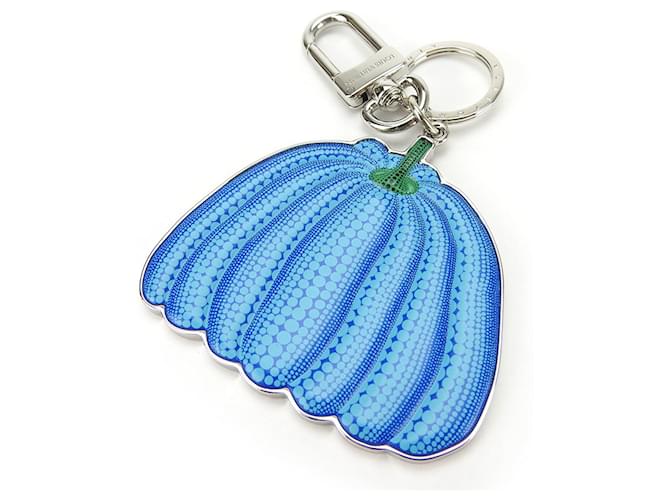 Louis Vuitton Keyring Portocle Pumpkin Blue Leather Metal  ref.1493698