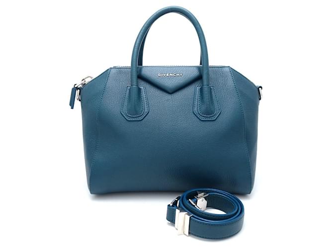 Sac 2-en-1 Givenchy Antigona en cuir bleu  ref.1493716