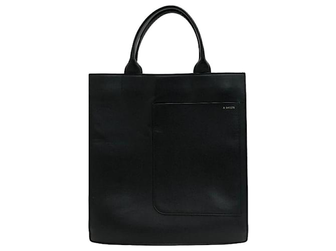 Valextra Boxy Shoulder Bag Tote in Black Leather  ref.1493732