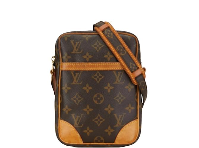 Louis Vuitton Monogram Danube Shoulder Bag Brown Leather Plastic  ref.1493855