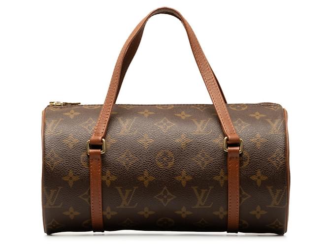 Bolsa Louis Vuitton Monogram Papillon 26 Marrom Couro Plástico  ref.1494228