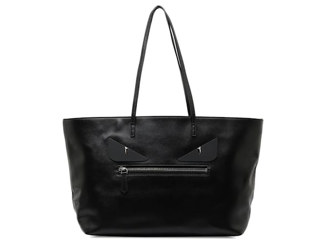 Fendi Monster Tote Bag 8BH185 Black Leather ref.1494237 Joli Closet