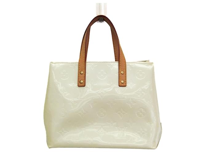 Bolsa Louis Vuitton Monogram Vernis Reade PM Branco Couro envernizado  ref.1494513