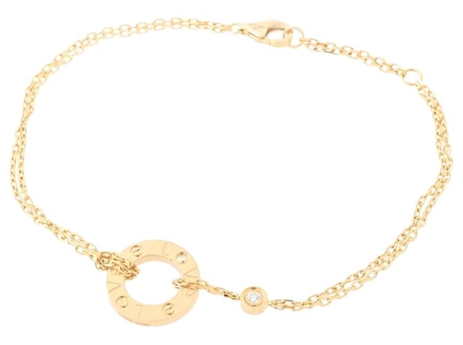 Cartier Love Circle Double Chain Bracelet Yellow gold  ref.1494629