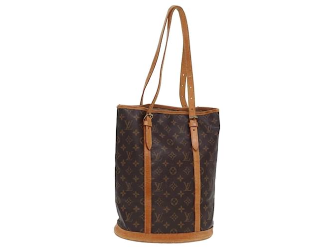 LOUIS VUITTON Monogram Bucket GM Schultertasche M42236 LV Auth  