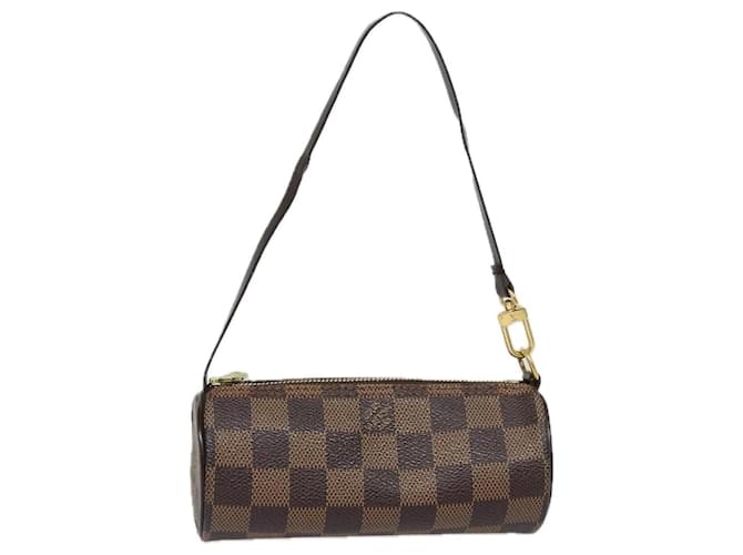 LOUIS VUITTON Damier Ebene Papillon Pouch LV Auth 80306  ref.1494804