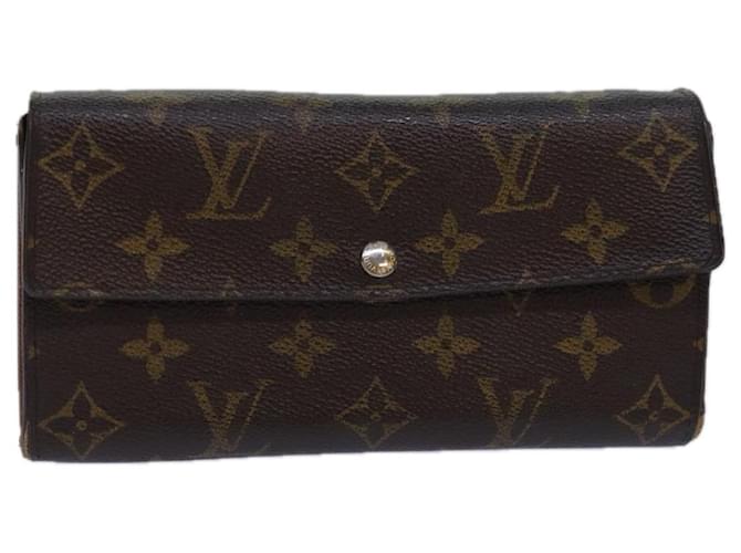 LOUIS VUITTON Monogram Portefeuille Sarah Long Wallet M60531 LV Auth 81362 Cloth  ref.1494839